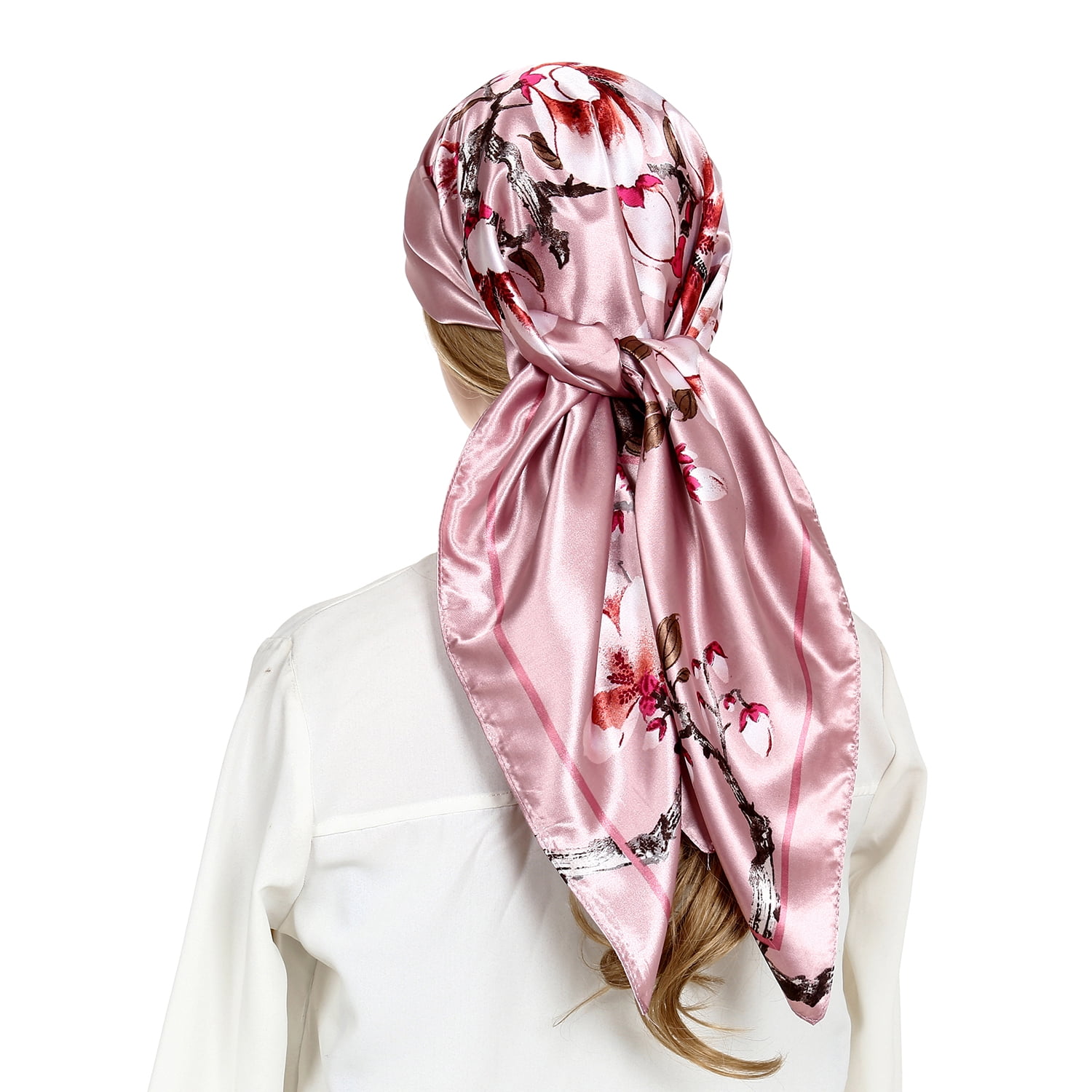 RIIQIICHY 35 Inch Women Head Scarf Like Silk Scarf Hair Scarf Bandana