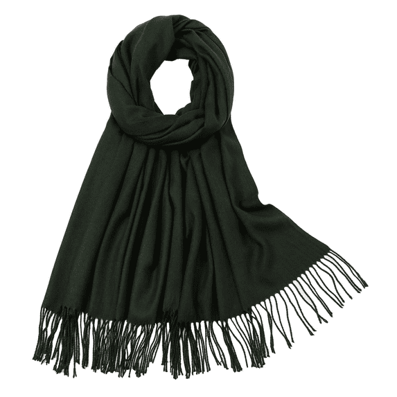 RIIQIICHY Army Green Pashmina Winter Scarf for Women Shawl Wrap for Dresses Wedding Shawl for Bridesmaids