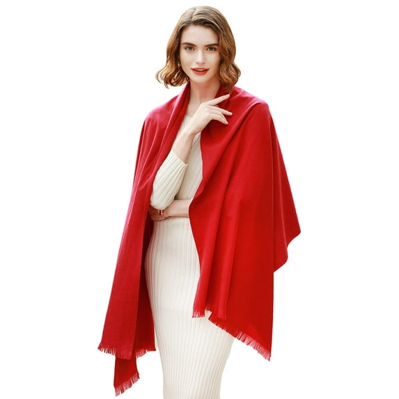 RIIQIICHY Pashmina Winter Scarfs Dress Shawl Wraps for Women Wedding Large Warm Scarves