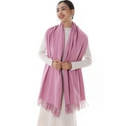 RIIQIICHY Pink Scarfs for Women Winter Pashmina Shawls and Wraps for Evening Dresses Large Warm Scarves