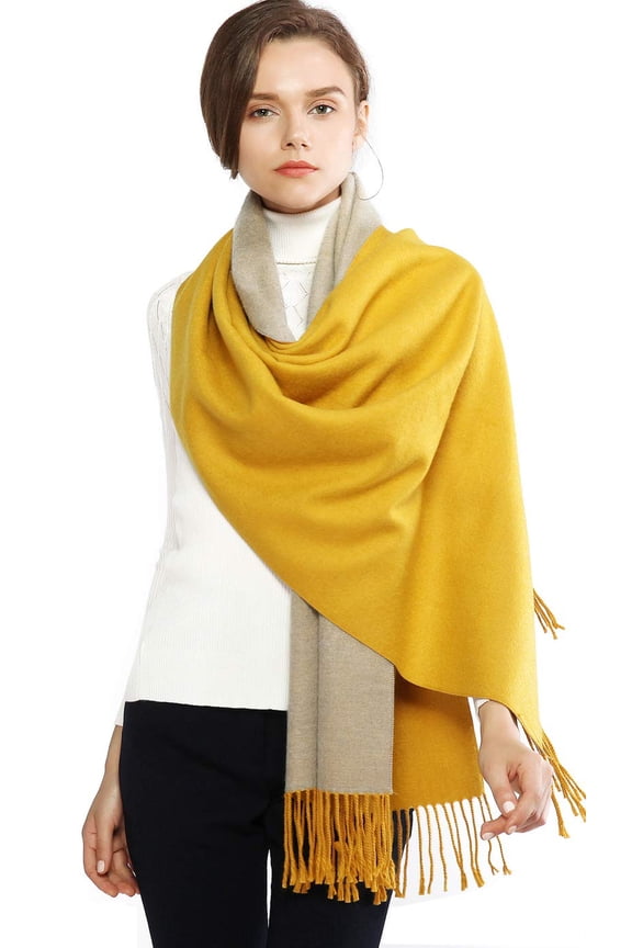 Reversible Winter Pashmina Scarfs for Women Shawls Wraps Evening Dresses Wedding Shawl for Bridesmaids Large Warm Scarves