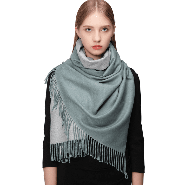 RIIQIICHY Reversible Winter Pashmina Scarfs for Women Shawls Wraps