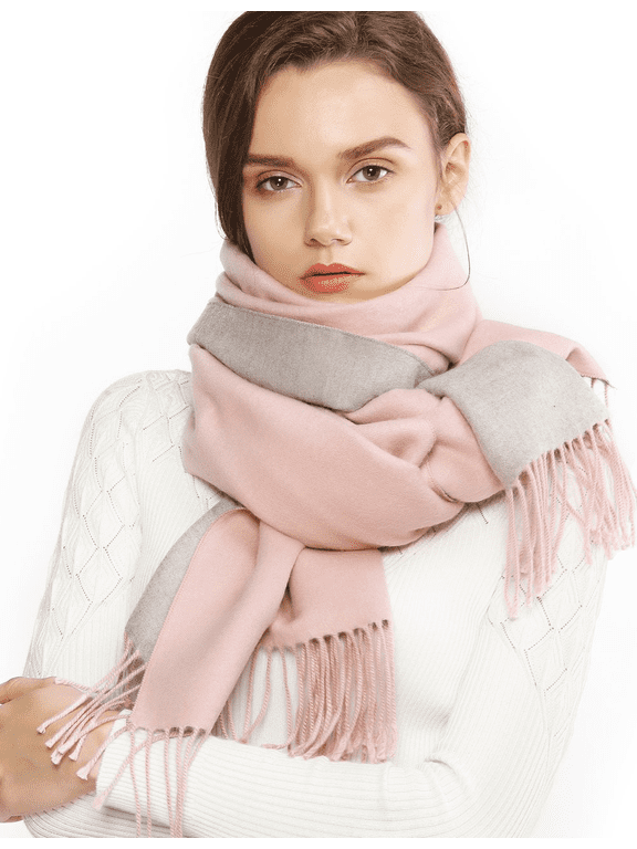 Reversible Winter Pashmina Scarfs for Women Shawls Wraps Evening Dresses Wedding Shawl for Bridesmaids Large Warm Scarves