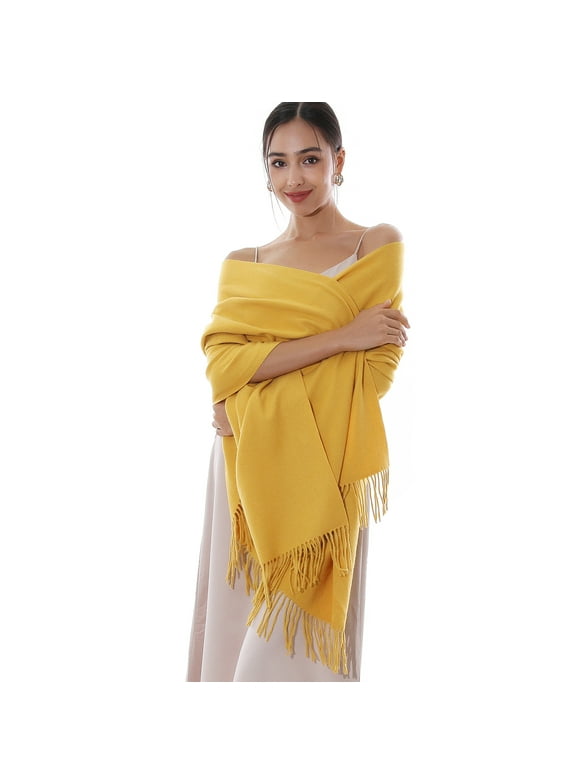 RIIQIICHY Women Scarf Winter Pashmina Shawls Wraps for Evening Dresses Wedding Shawl Large Warm Scarves