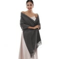 thumbnail image 1 of RIIQIICHY Women Scarf Winter Pashmina Shawls Wraps for Evening Dresses Wedding Shawl Large Warm Scarves, 1 of 5