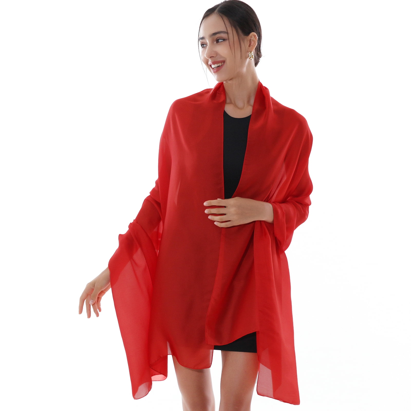 RIIQIICHY Women Shawls and Wraps for Evening Dresses Like Chiffon Camel