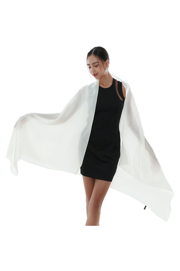 Women Shawls and Wraps for Evening Dresses Like Chiffon Pink Silk Scarf Formal Silky Pashmina Shawls for Weddings