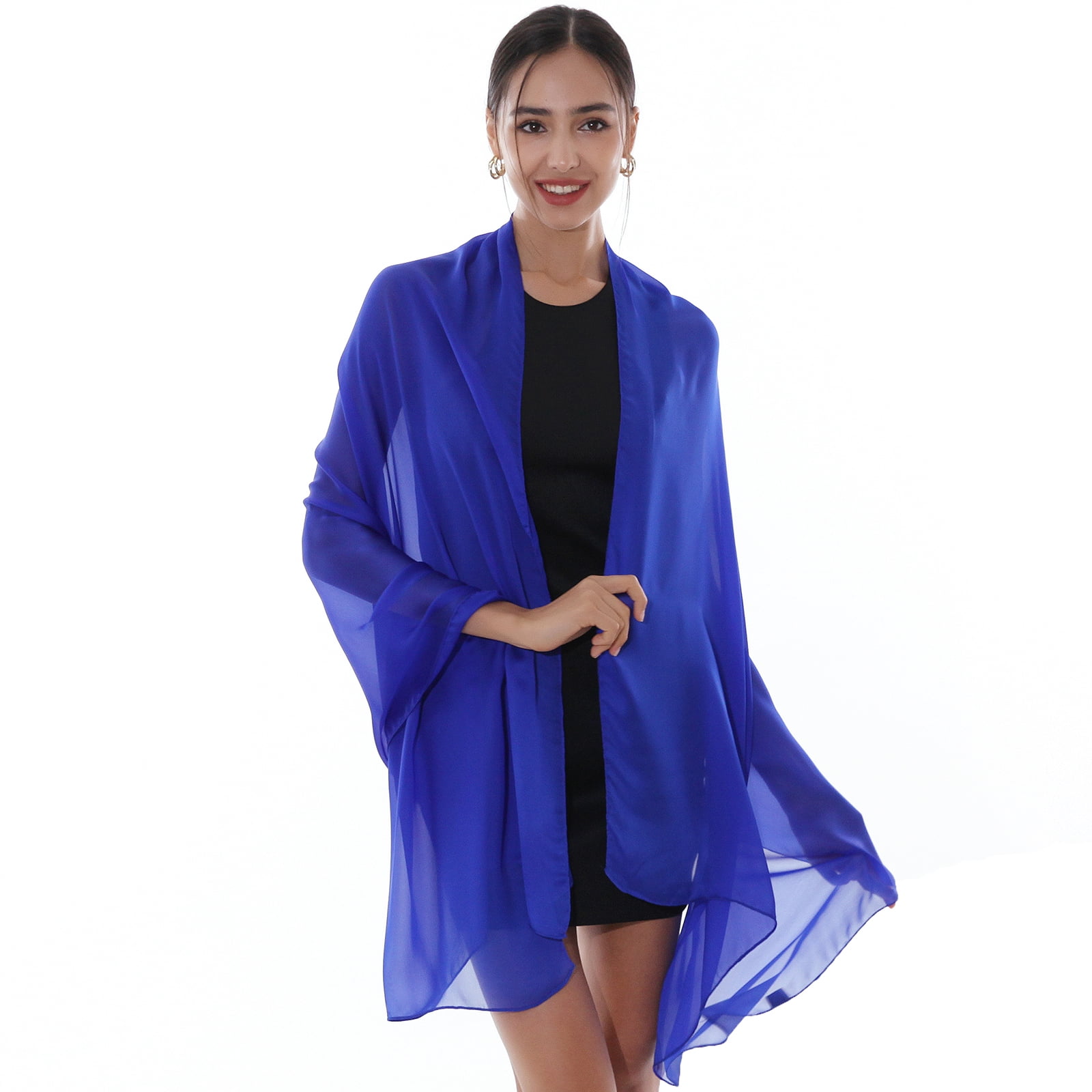 RIIQIICHY Women Shawls and Wraps for Evening Dresses Like Chiffon Red