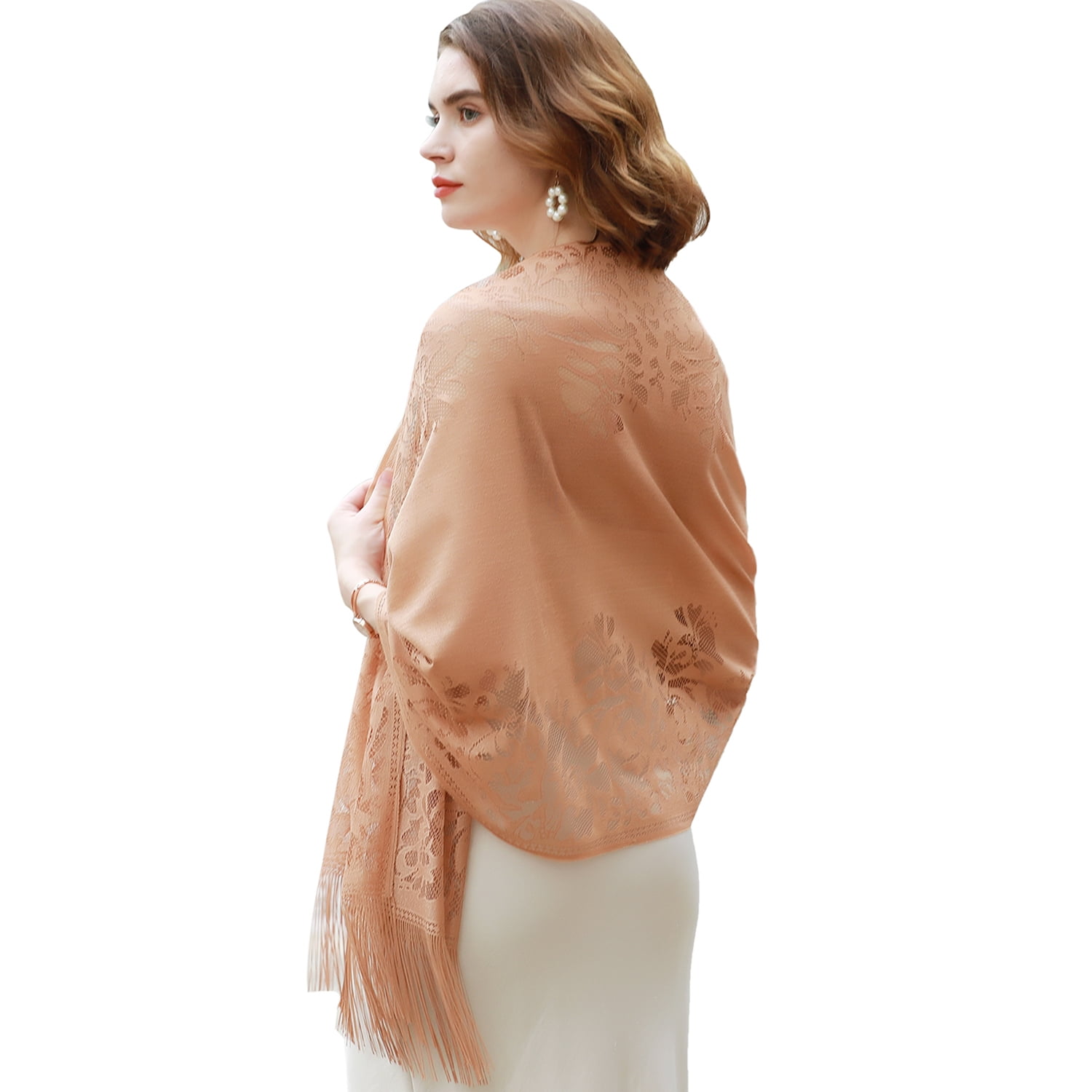 Occasion & Evening Scarves  Georgette Scarf Pink Sequin