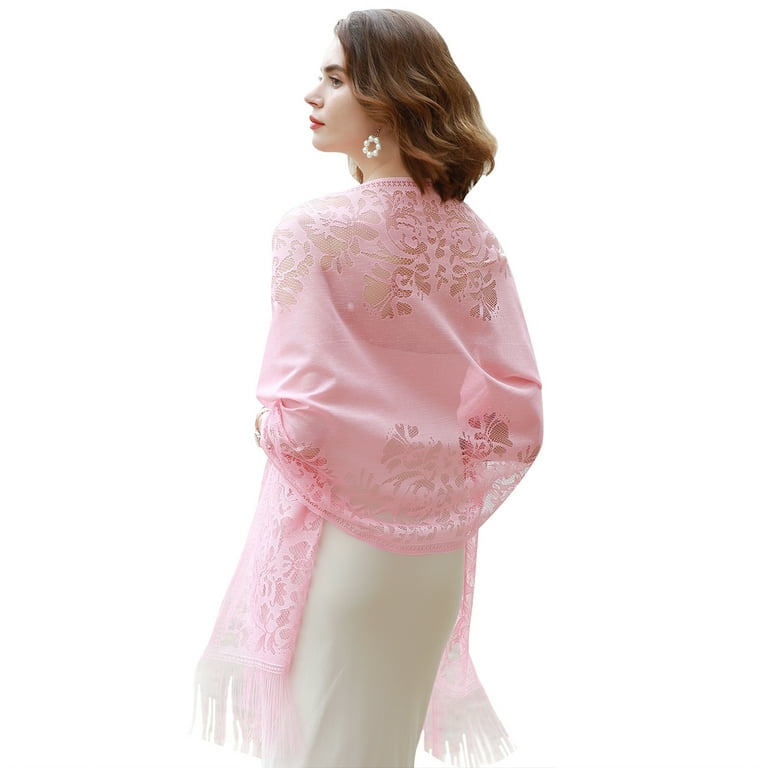 Pink shawls 2024 for dresses