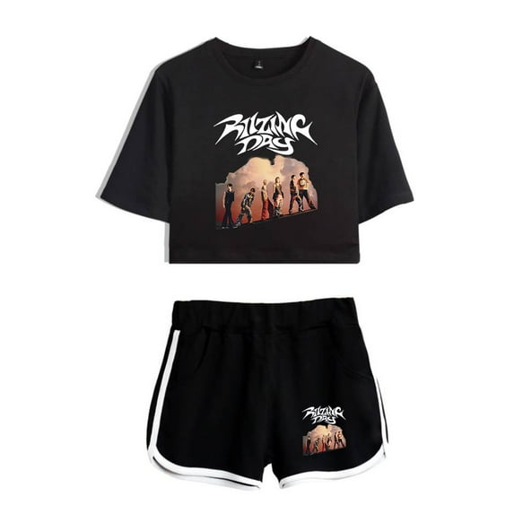 RIIZE Kpop Tee Shorts 2 Pieces Sets Fan-Con Riizing Day 2024 Trucksuit 2 Piece Suit