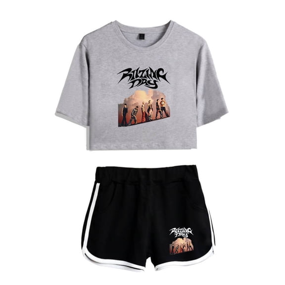 RIIZE Kpop Tee Shorts 2 Pieces Sets Fan-Con Riizing Day 2024 Trucksuit 2 Piece Suit