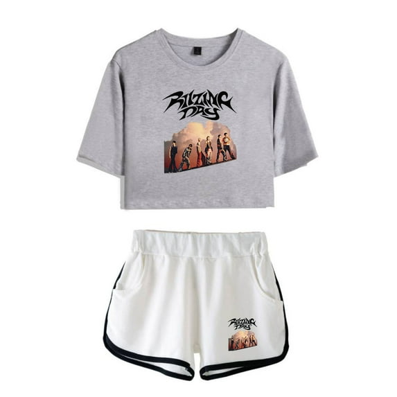 RIIZE Kpop Tee Shorts 2 Pieces Sets Fan-Con Riizing Day 2024 Trucksuit 2 Piece Suit
