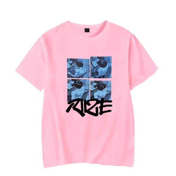 RIIZE Merch T-shirt Cool Print Versatile Fashion Neutral Trendy Short Sleeve Top