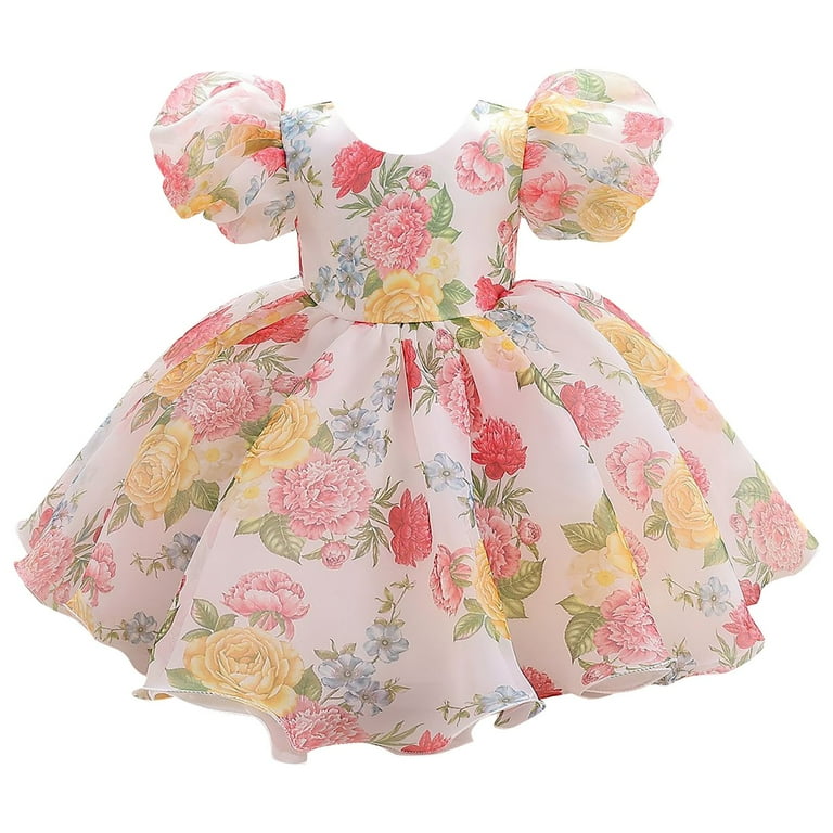RIJOPUTY Baby Girl Dresses 6-9 Months Birthday Dress for Girls 2t
