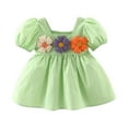 thumbnail image 1 of RIJOPUTY Baby Girl Dresses Green Dress Girls Size 4t Clothes Baby First New Years Outfit Girl Knitted Baby Outfits 9 Month Girl Outfit Plaid Girls Outfit Ballerina Outfit 3t First Birthday, 1 of 3