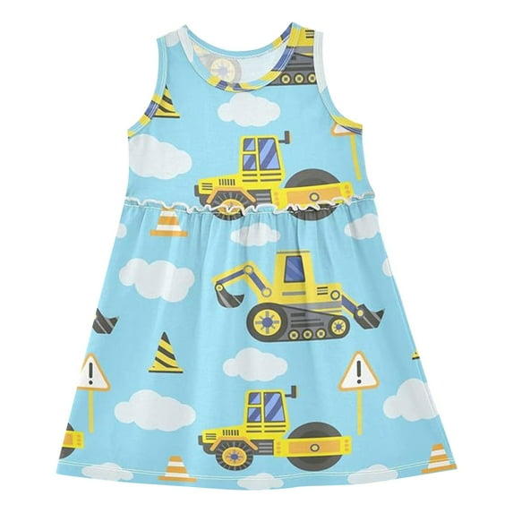 RIJOPUTY Birthday Dress Cute Dresses Baby Clothes Girl 12-18 Months Baby Girl Summer Outfit Tennis Outfits for Girls 2 Year Old Birthday Outfit Girl My First Birthday Baby Outfit Baby Girls