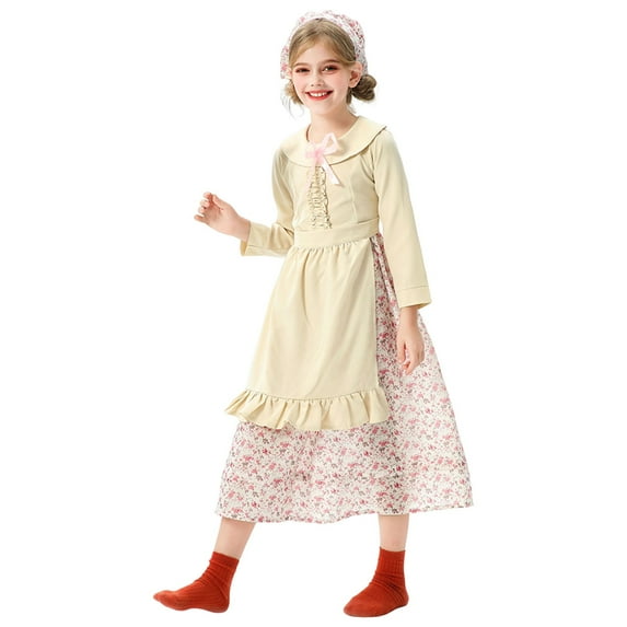 RIJOPUTY Black Halloween Dress Kids Girls Children Dress Short Sleeve Stage Performance Outfit Festive Occasion Party Wear Renaissance Dress Kids Cool Gifts for 10-year-old