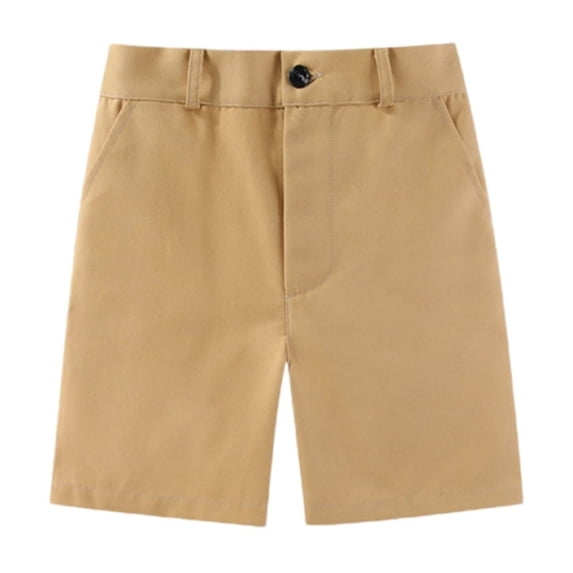 RIJOPUTY Boys Athletic Shorts Size 14-16 Shorts for Boys Uniform Shorts Going Out Shorts Boys Clothes 18-24 Months Boys 10-12 Clothes for Teen Boys, Khaki 6-7 Years
