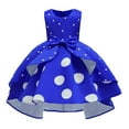 thumbnail image 1 of RIJOPUTY Christmas Dress Baby Girl Girls Red Christmas Xmas Dress Toddler Girl Holiday Dress Princess Dress Up Trunk Toddler Boy Outfits 7 Year Old, Blue 3-4 Years, 1 of 3