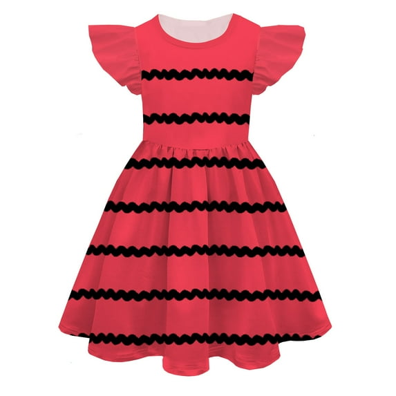 RIJOPUTY Dresses for Teen Girls Black Dress Girls Kids Play Dress Up Clothes Faldas Para Niñas De 10 a 12 Años Clothes for Girls 3-4 Years Old Ropa Para Niña De 4 Años Baby Clothes 12-18 Months