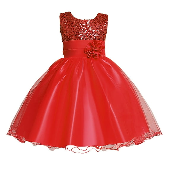RIJOPUTY Dresses for Toddler Girls Maxi Dress 6 Month Old Girl Clothes Red Onesie Baby Girl Dress Up Play for Toddlers 3-5 Dress Kit for Girls' Shorts Kids Dress Set Baby Outfits 6-9 Months