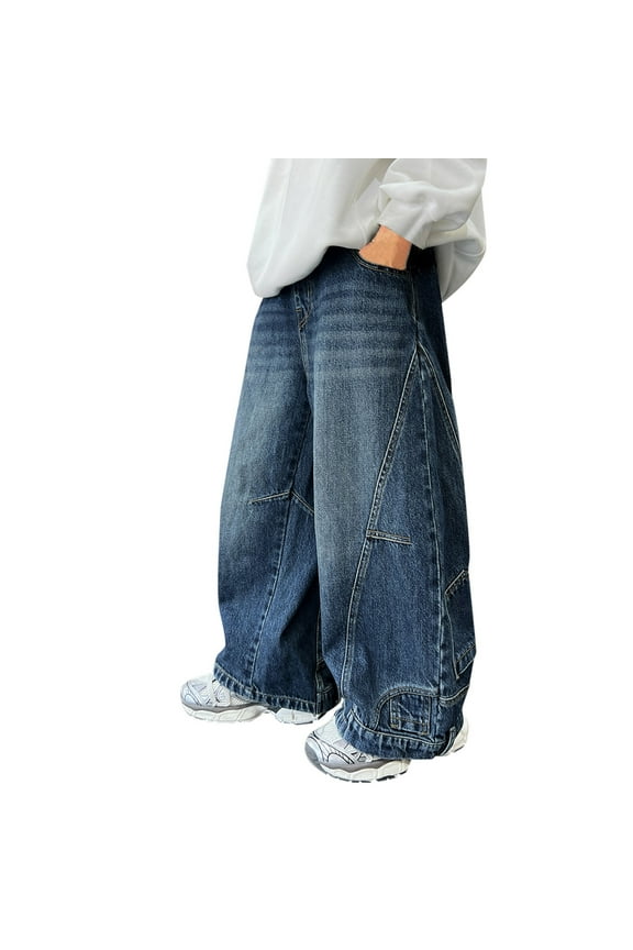 Flare Jeans Y2k High Waisted Jeans Waterproof Pants 12-18 Month Boy Clothes Baby Boy Newborn Clothes Boys 5t Clothes Boy Toddler Clothes, Blue 5-6 Years