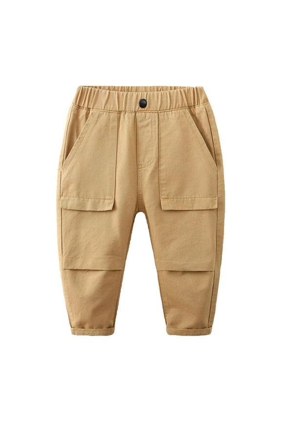 Formal Pants Toddler Boy Sweatpants Empire Pants Baby Pants with Feet Pants Para Mujer Para El Frio 9 Year Old Clothes Preppy Clothes, Khaki 12-18 Months