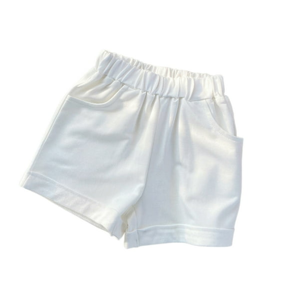 RIJOPUTY Hiking Shorts Gingham Shorts Seamless Shorts Leopard Print Jeans Girls Size 18/20 Clothes Baggy Y2k Jeans Black Short Shorts, White 6-7 Years