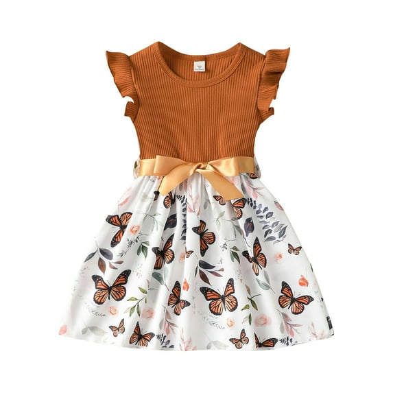 RIJOPUTY Junior Dresses for Teen Girls Toddler Dresses 4t Dress Up Clothes 4t Medium Girls Clothes Little Girls Size 6 Disfraces Para Niñas Girls 3t Clothes 3 Year Old Girl Clothes Summer Baby