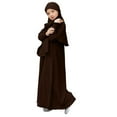 thumbnail image 1 of RIJOPUTY Kids Prayer Dress Muslim Clothes for Girls Long Sleeve Abaya Maxi Islamic Kaftan Jilbab Loose Long Robe (without Head Scarf ), 1 of 3
