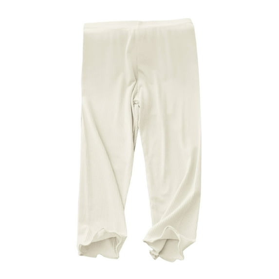 RIJOPUTY Plus Size High Waisted Leggings Plus Thermal Leggings Green Leggings Girls Tights Plus Cool Clothes for Boys 18 Month Pants Comfy Pants, White 12-18 Months