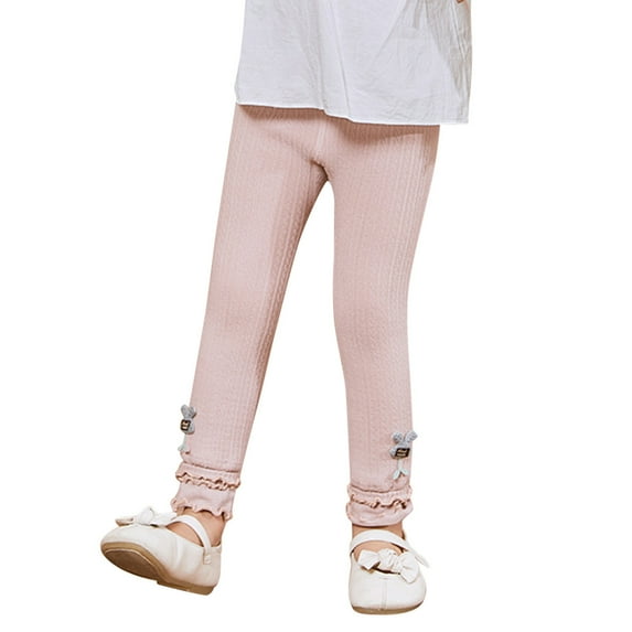 RIJOPUTY Red Leggings Tights Toddler Girl Leggings Pink Ballet Tights Pantalones De Frio Para Mujer Girls Clothes Size 10 Pantalones Para Jeans, Pink 4-6 Years