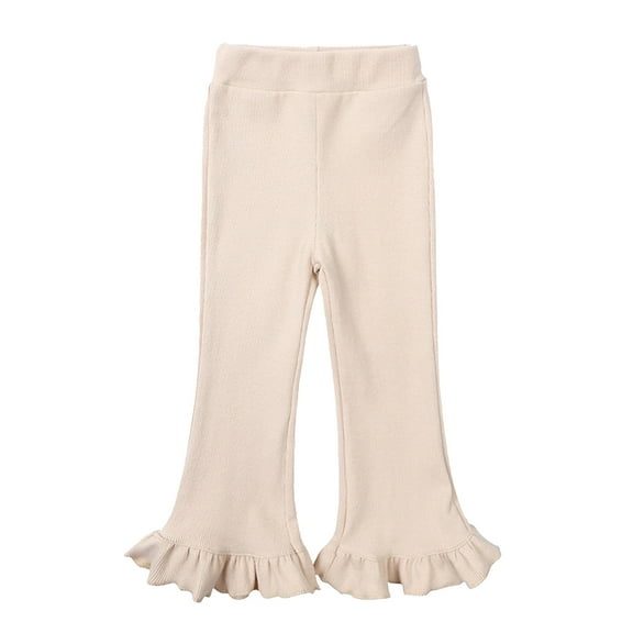 RIJOPUTY Scrunch Leggings That Look Like Tights Ripped Leggings Cotton Tights for Girls 18-24 Months Girl Clothing Down Pants Toddler Boy Snow Pants, Beige 12-24 Months
