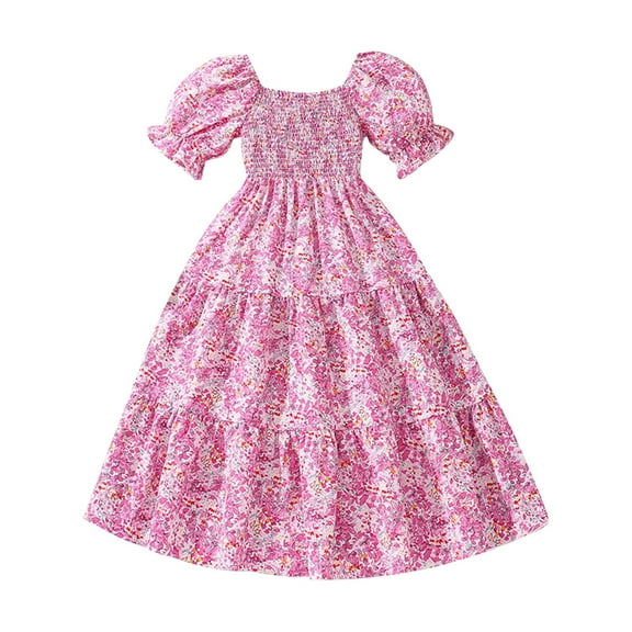 RIJOPUTY Toddler Green Dress Rainbow Dress for Girls 18 Month Baby Girl Clothes Dress Up Trunk for 2 Year Old Girls 8 Years Old Girl Gift Gifts for 5-7 Little Girl Gifts Age 7 Princess Dress