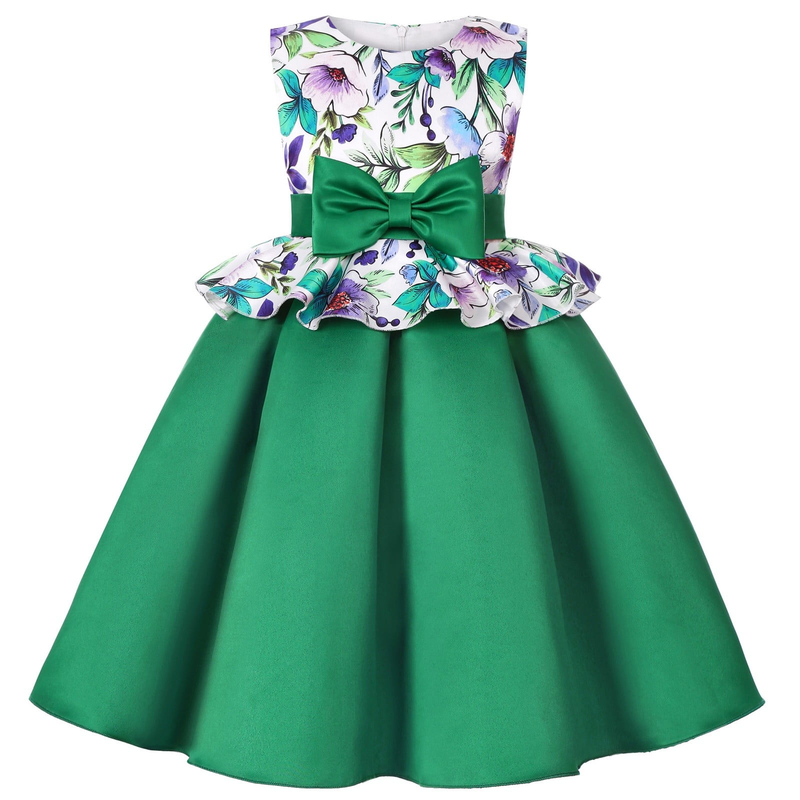 slim fit dress slacks Emerald Sequin Long Sleeve Tutu Dress 2T main image 1