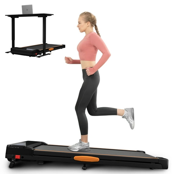 RIKADE Walking Pad with Incline, 4 in 1 Under Desk Portable Foldable Treadmill for Home Office for Walking Running, 2.5HP Compact Small Treadmill with Remote Control