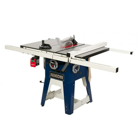 RIKON 10-201 Power Tools Cast Iron Contractors Left Tilt Table Saw, 10 Inch