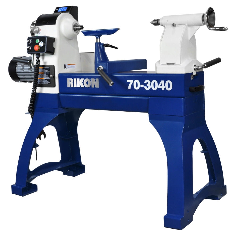 RIKON Power Tools 70-3040, 30 in X 40 in Heavy Duty VSR Lathe 3 HP 3850 RPM