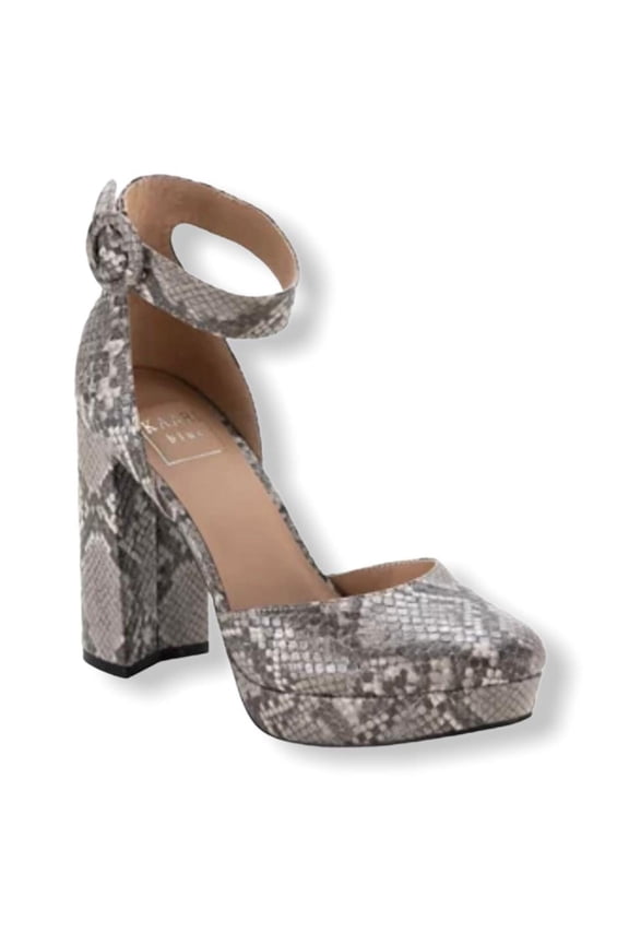 RILEY Women's Animal Print High Block Heel Platform