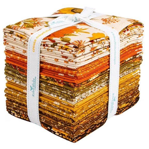 RILEY BLAKE - Bountiful Fat Quarter Bundle by Sandy Gervais 27 Pcs