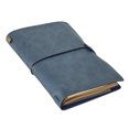thumbnail image 1 of RILIHO Refillable Leather Journal 144 Pages - Travelers Notebook With Unlined Pages Inserts and Zipper Pocket - 8"x4.8" Genuine Travel Journal Diary for Artist, Blue, 1 of 6