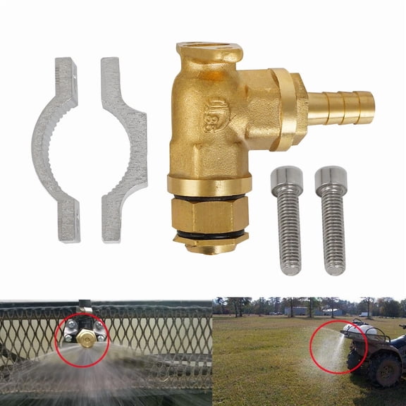 RILYN- Brass Boomless Sprayer Nozzle Kit Spot Sprayer Up To 31Ft Fit 3/8" Or 1/2" Hose