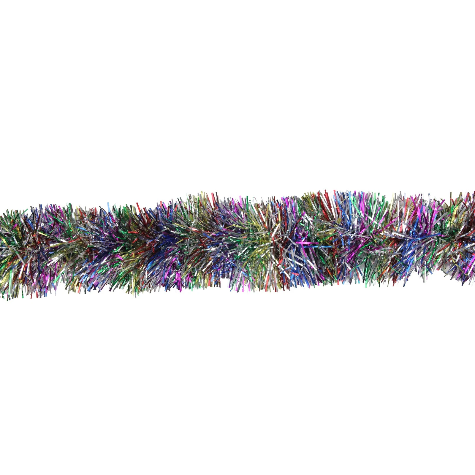RILYN- Northlight 12' Soft Rainbow Christmas Tinsel Garland - Unlit