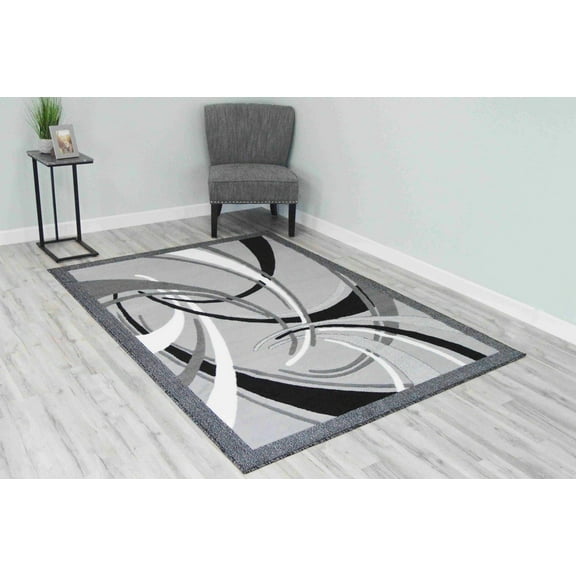 Rima Rug DESIGN 2424 - 7'8"x10'8", Grey