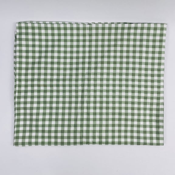 RIMIPA Solid Color 70 Inch X 90 Inch Bed Sheet, Green Checkered Bed Sheet, Soft and Breathable