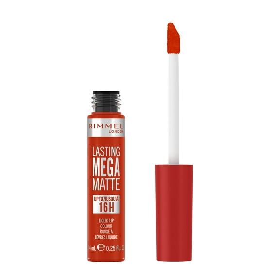 RIMMEL Lasting Mega Matte Liquid Lipstick, 920 Scarlet Flames, 0.25 fl oz