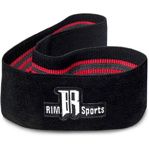 RIMSports Hip Resistance Workout Exercise Glute Booty Bands for Legs and Butt, Red L