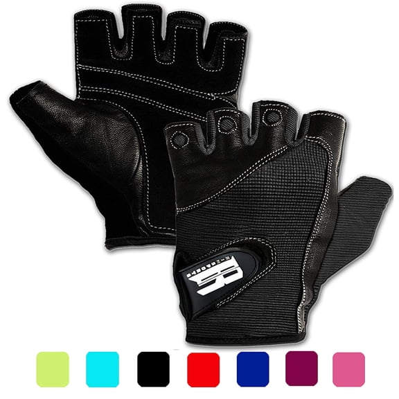 RIMSports Weight Lifting Gloves and Breathable Leather Padded Gym Gloves