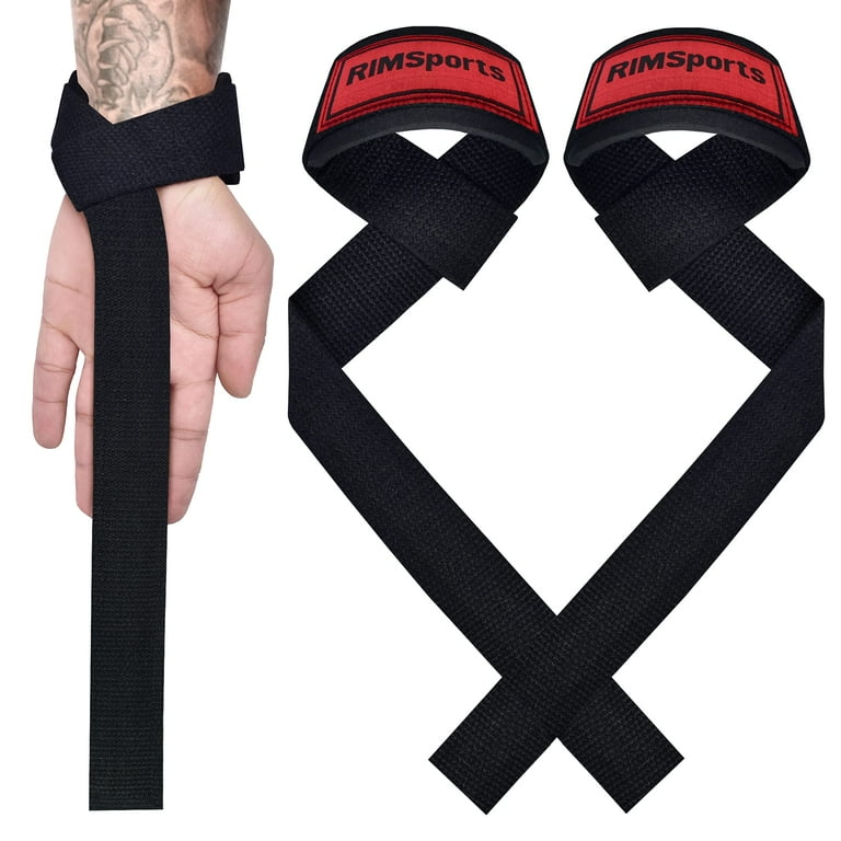 RIMSports Weight Lifting Grips with Wrist Straps Lifting Straps with Power Grip for Deadlifts Non Slip Weight Lifting Straps with Lifting Grips Walmart